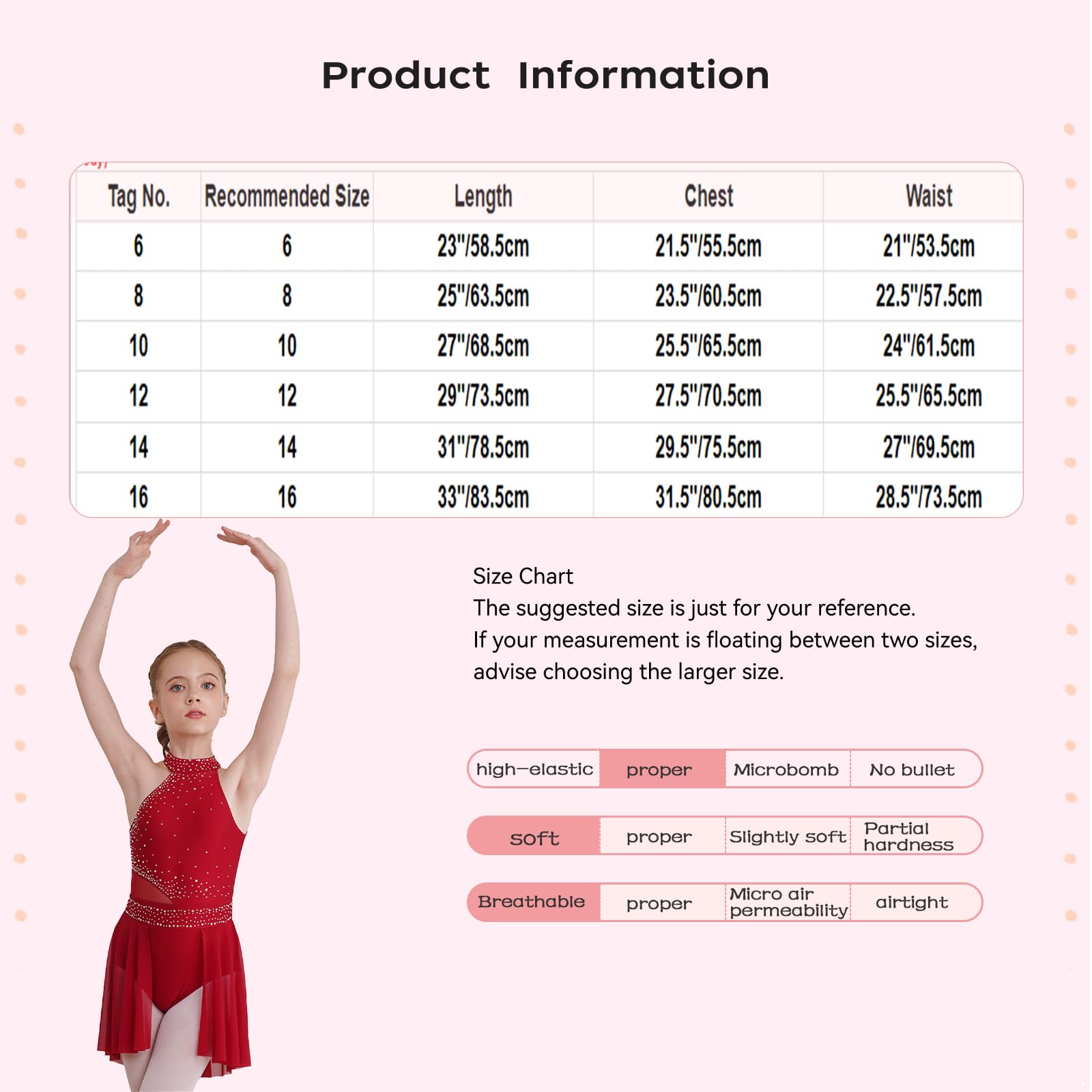 Hedmy Vestido de Patinaje Artístico para Niña con Lentejuelas Maillot de Baile Latino Leotardo Gimnasia con Falda Tul Vestido de Bailarina Ballet 5-16 Años