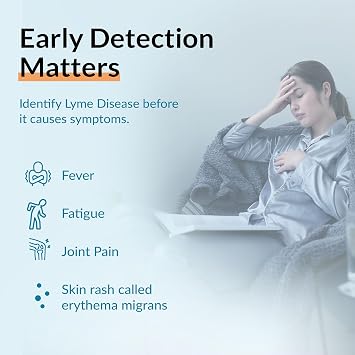GetTested Lyme Disease Test Kit (IgG/IgM) – Detect Borrelia After Tick Bite – Rapid 10-Minute At-Home Test – Easy, Private & Reliable Lyme Screening - No Appointment or Lab Required