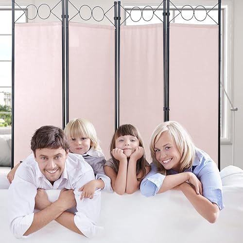 Miniatura 18 de Divisor de habitación, pantalla de privacidad plegable, 4 paneles, divisor de pared portátil, divisores de habitación para el hogar, oficina,