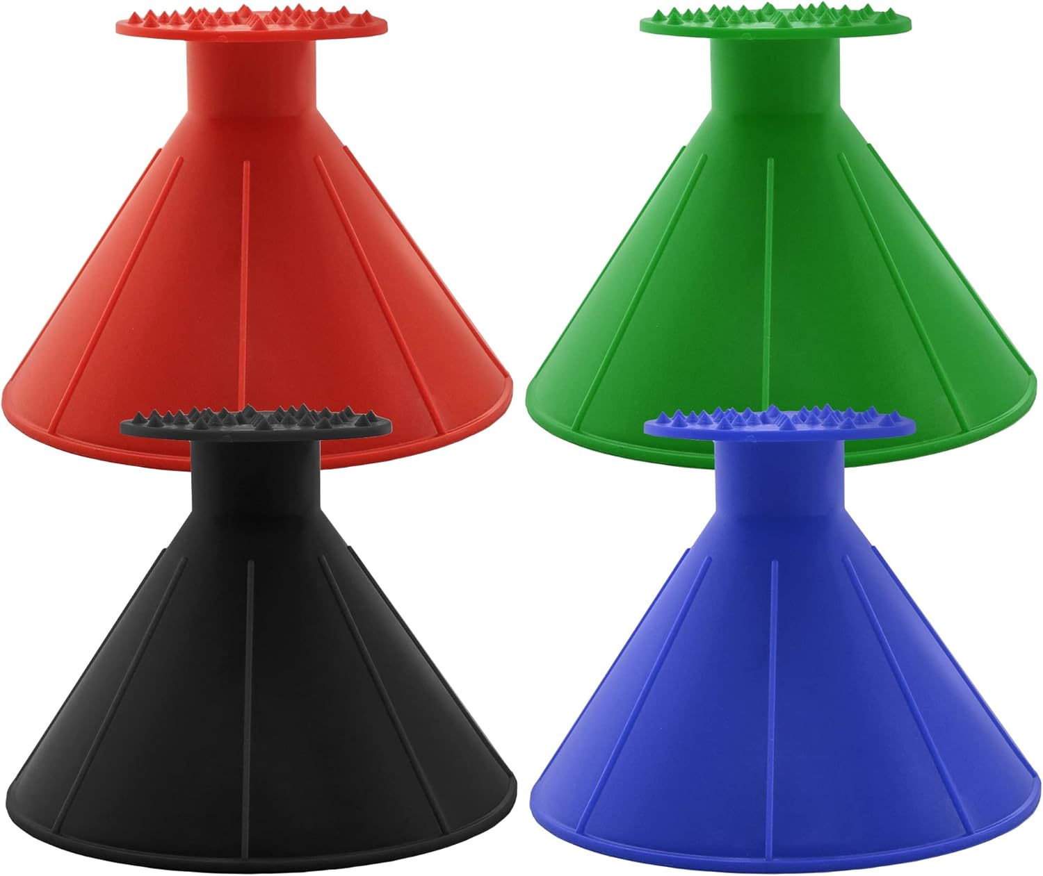 Leaflai Magical Car Ice Scraper, 4 Pcs Portable ConeShaped