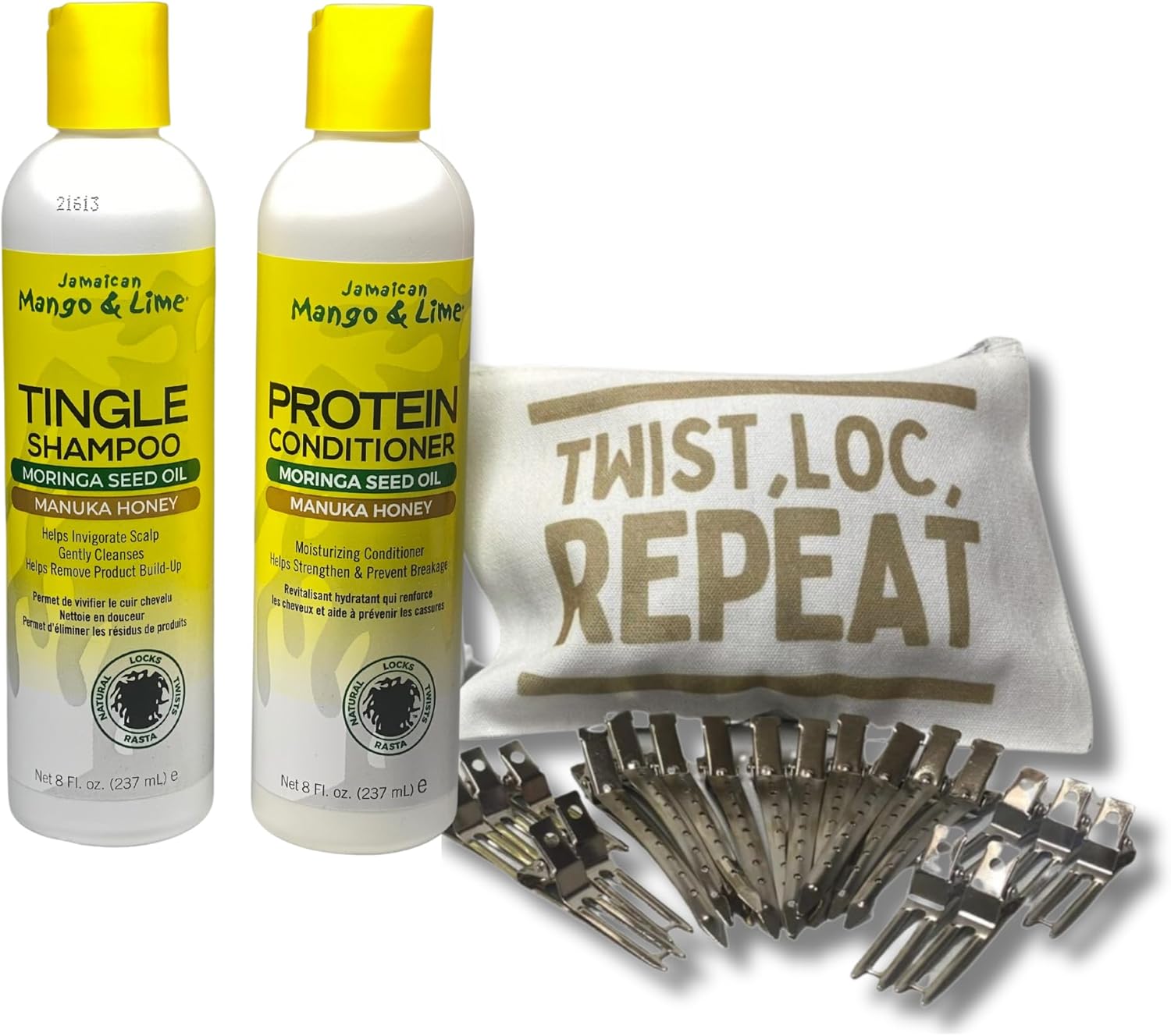 Dreadlock Shampoo & Conditioner Set Bundle3 Items with Jamaican Mango