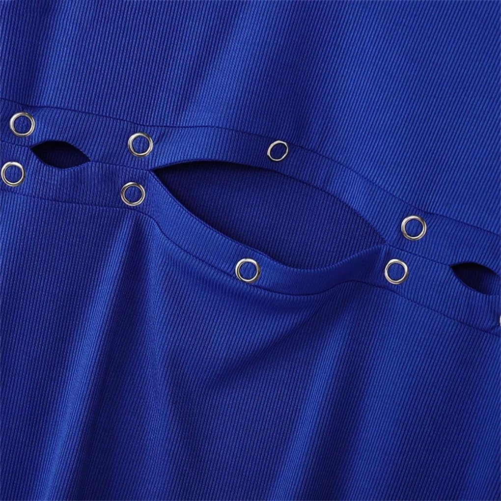 Men's High Neck Hollow Double Breasted Design Slim Fit Base Solid Color Casual Simple Knit Sweater