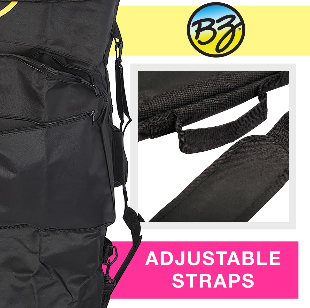 Amazon.com : BZ Bodyboards- Basic Bodyboard Bag - Nylon - 2 Board