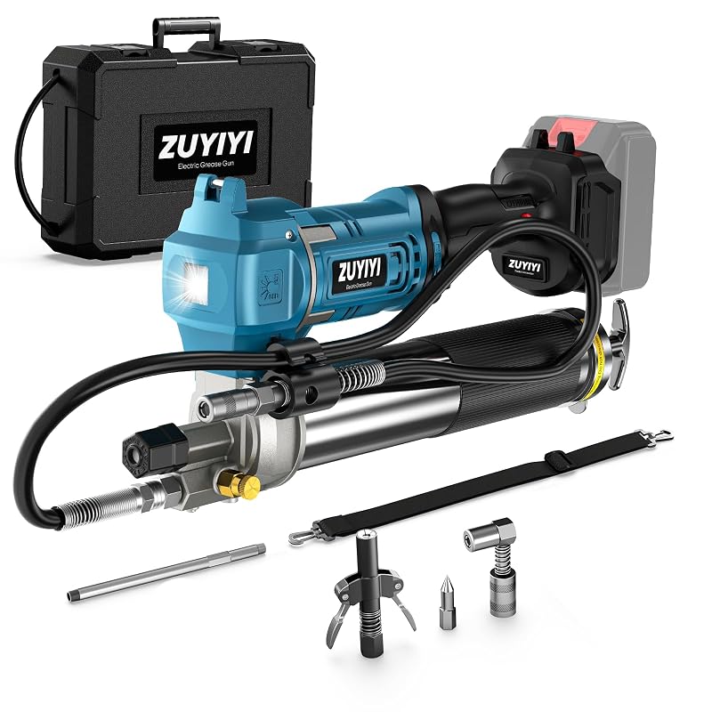 Engraxadeira elétrica sem fio ZUYIYI 12.000 PSI compatível com bateria Makita 18 V, ferramenta avulsa