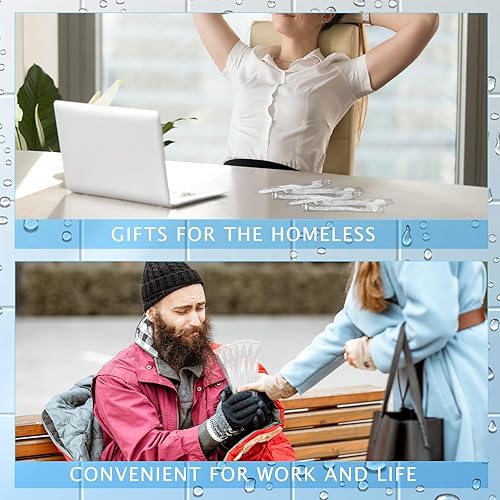 Miniatura 5 de Tioncy Paquete de 60 cepillos de dientes desechables prepegados, envueltos individualmente, cepillos de dientes prepegados de cerdas suaves, cepillo