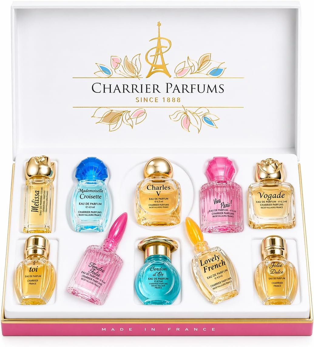 Charrier Parfums - 10 Eaux de Parfum Gift Box - 'Collection Précieuse' - 58.8 ml - Made in Provence, France
