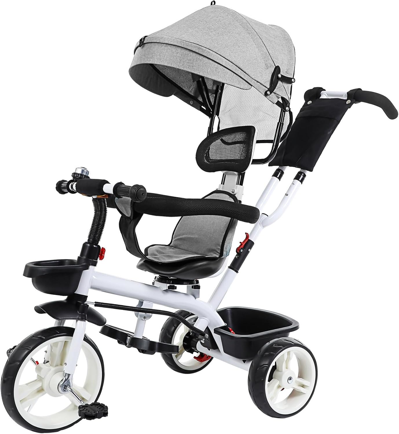 SAFIGLE Boy Girl Tricycle Height Lightweight Boy Girl Stroller Sunshade Design for Outdoor Fun Suitable for Ages Bike Safety Features