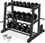 C'est un rack de dumbbell, Bongkim Ensemble de boxes avec support de rack, rack de poids de ballades pour la maison de gymnastique, ack de poids pour ballons, bellettes et assiettes de poids 1100LBS