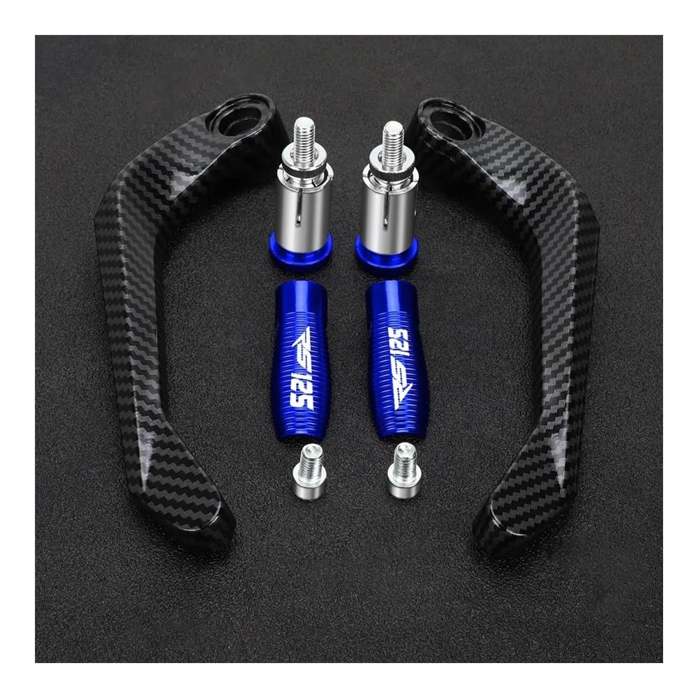 WGRUKLBD for Ap&rilia RS125 RS 125 1996-2010 Motorcycle Aluminum Handlebar Brake Clutch Lever Hand Guard Protector Handguard Handlebars Protector