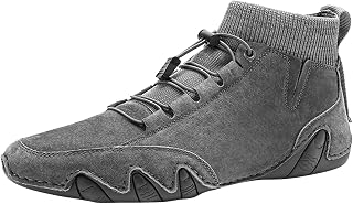 Mens Shoes Casual Leather Loafer Mens Shoes High Top Elastic Band Sport Shoes Fashion Casual Shoes Mens Plus Size Ankle Boots Most Popular Mens Shoes