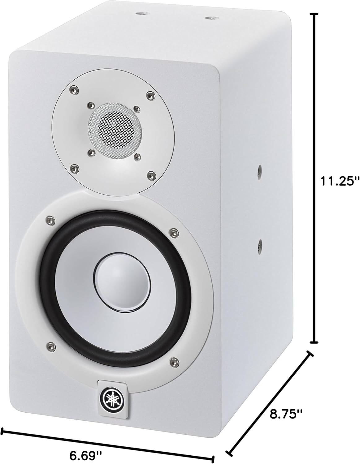 YAMAHA HS5I Studio Monitor with Mounting Points and Screws, White (Pack of 2)