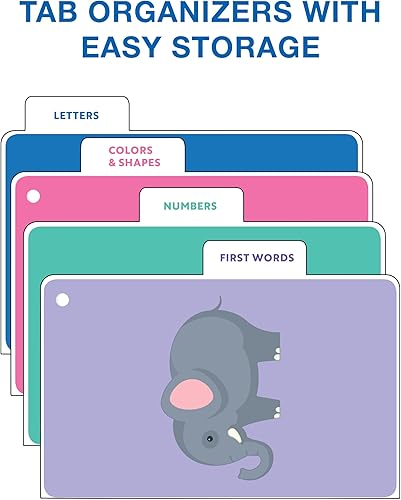 Miniatura 6 de Carson Dellosa - Paquete de 4 tarjetas flash para niños pequeños con anillos a partir de 3 años, tarjetas flash ABC para niños pequeños, tarjetas