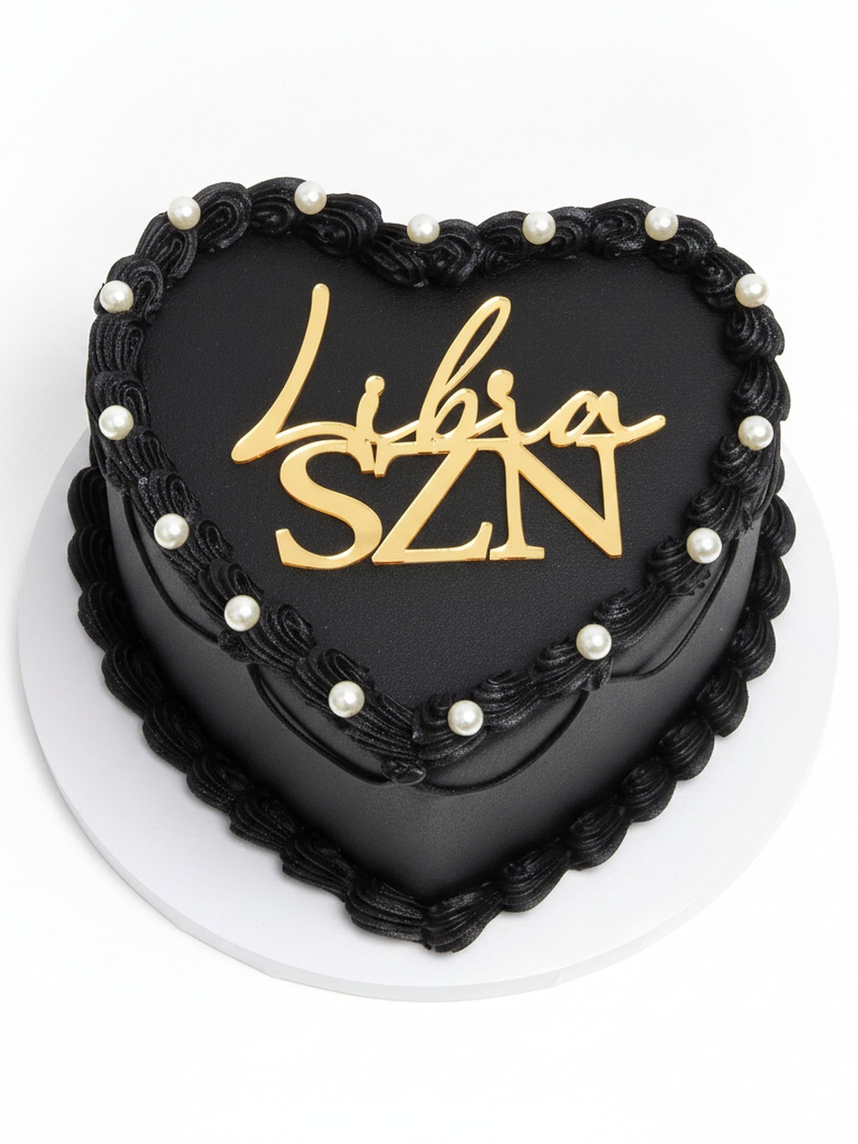 C508 Libra Cake Toppers, Acrylic Gold Libra Energy, Libra Season Cake Decorfor September and October Zodiac Themed Party, Horoscope Birthday Decoration
