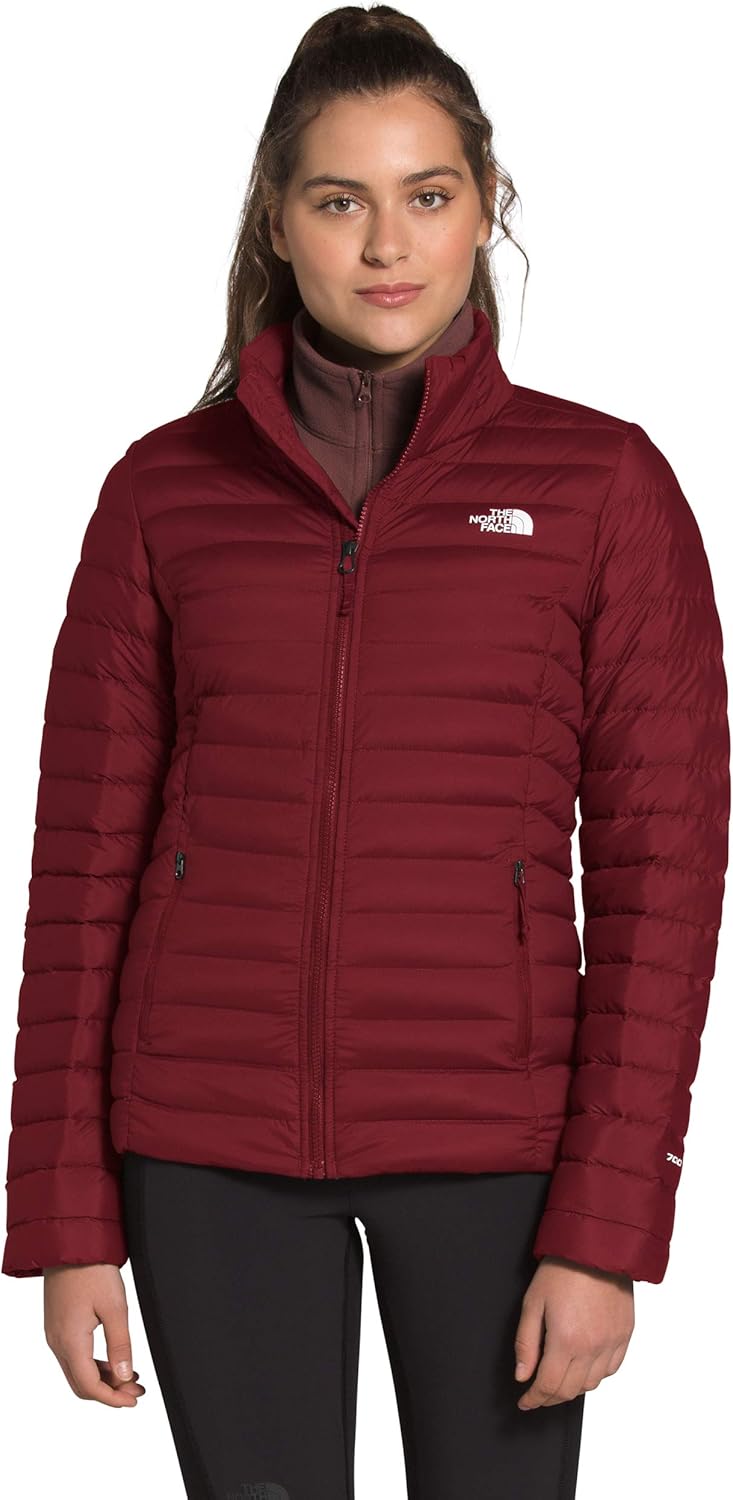 THE NORTH FACE Women's Stretch Down Jacket, Pomegranate, S