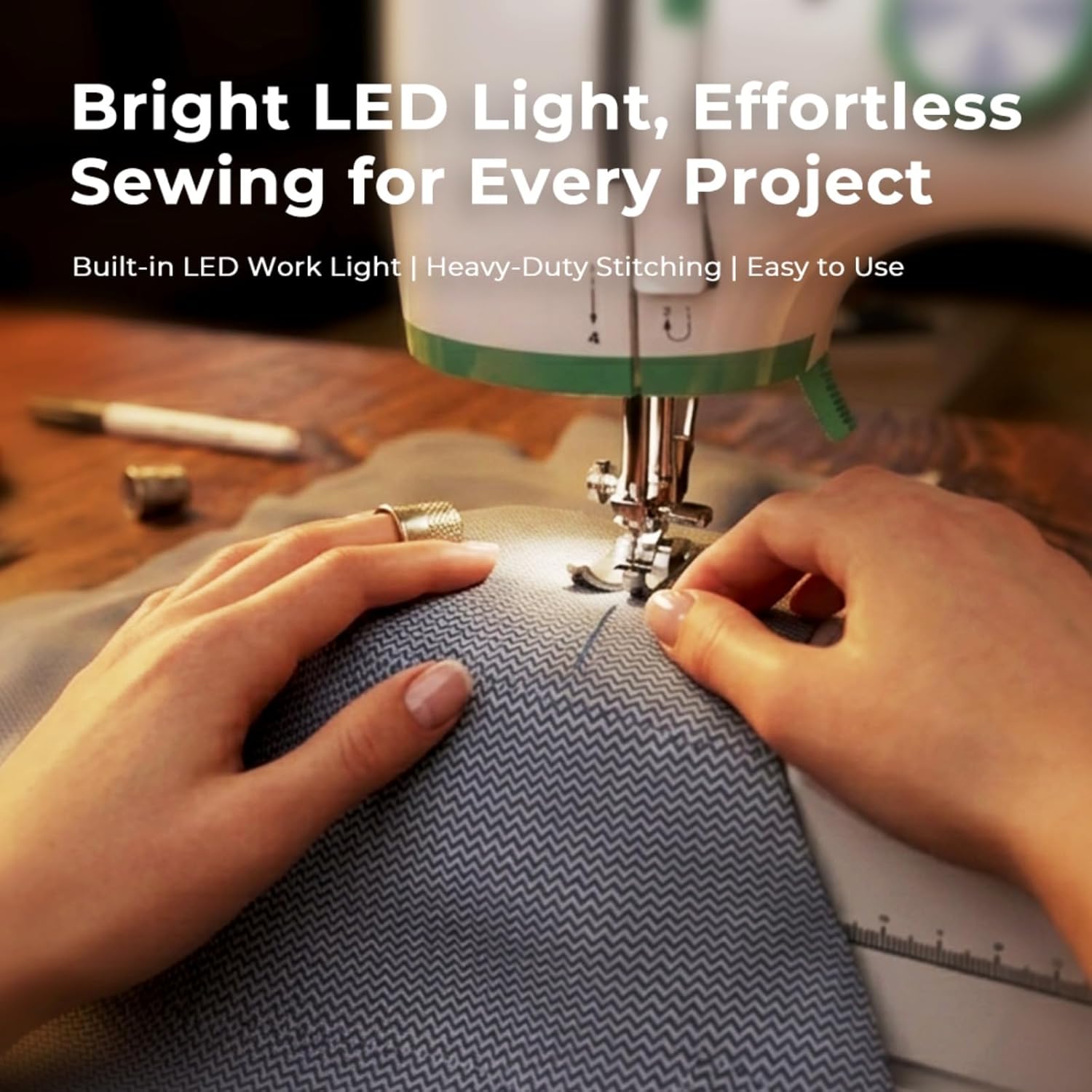 Sewing Machine for Beginners,Mini Portable Sewing Machine with 12 Built-in Stitches and 42pcs Sewing Kit,Dual Speed,Reverse Sewing for DIY Crafts,Clothes