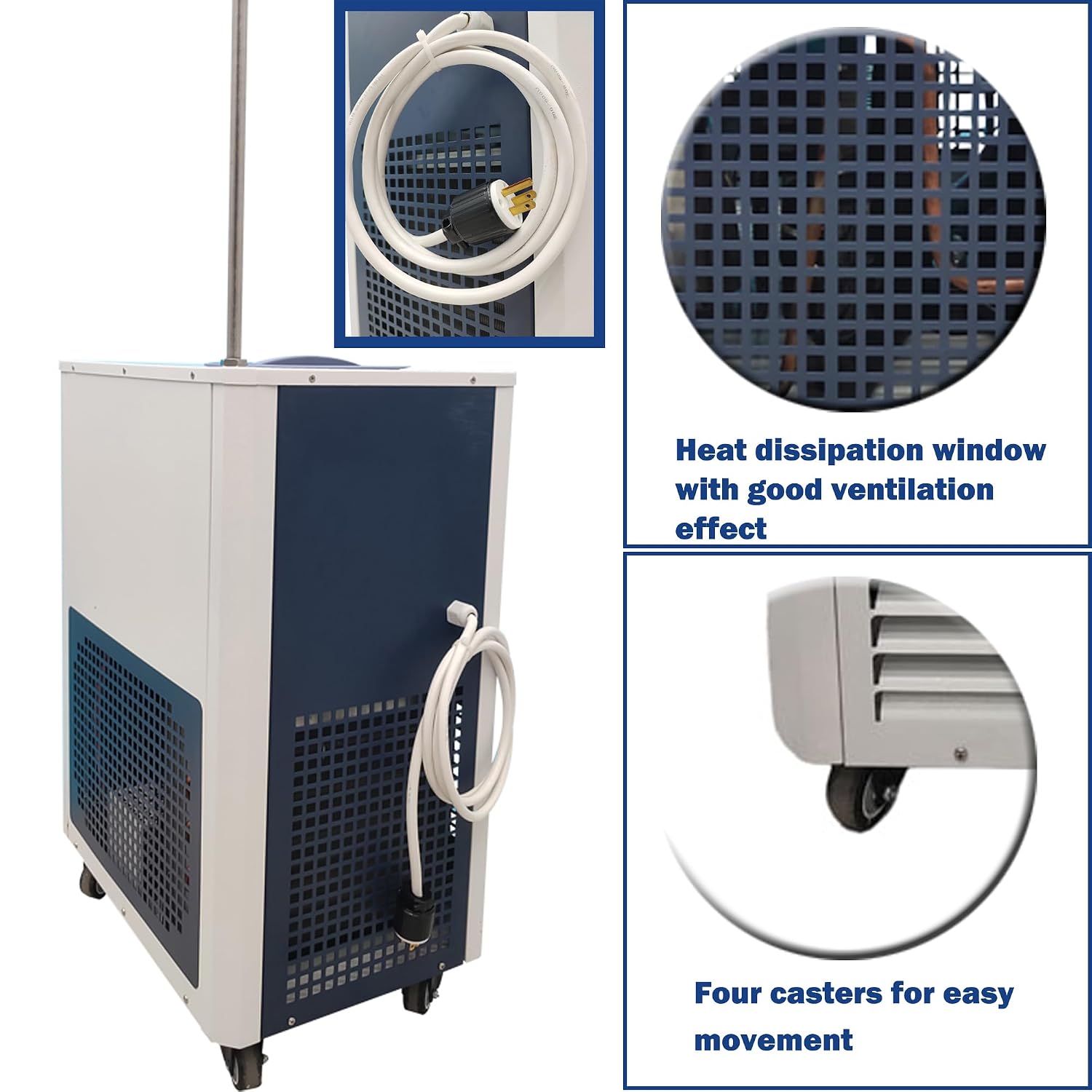 Industrial Water Chiller Laboratory Chiller Circulator Low-Temperature Cooling Liquid Circulation Machine 5L Water Cooler Water Cooling Machine Lab Coolant Circulating Pump 110V -30℃ 680W