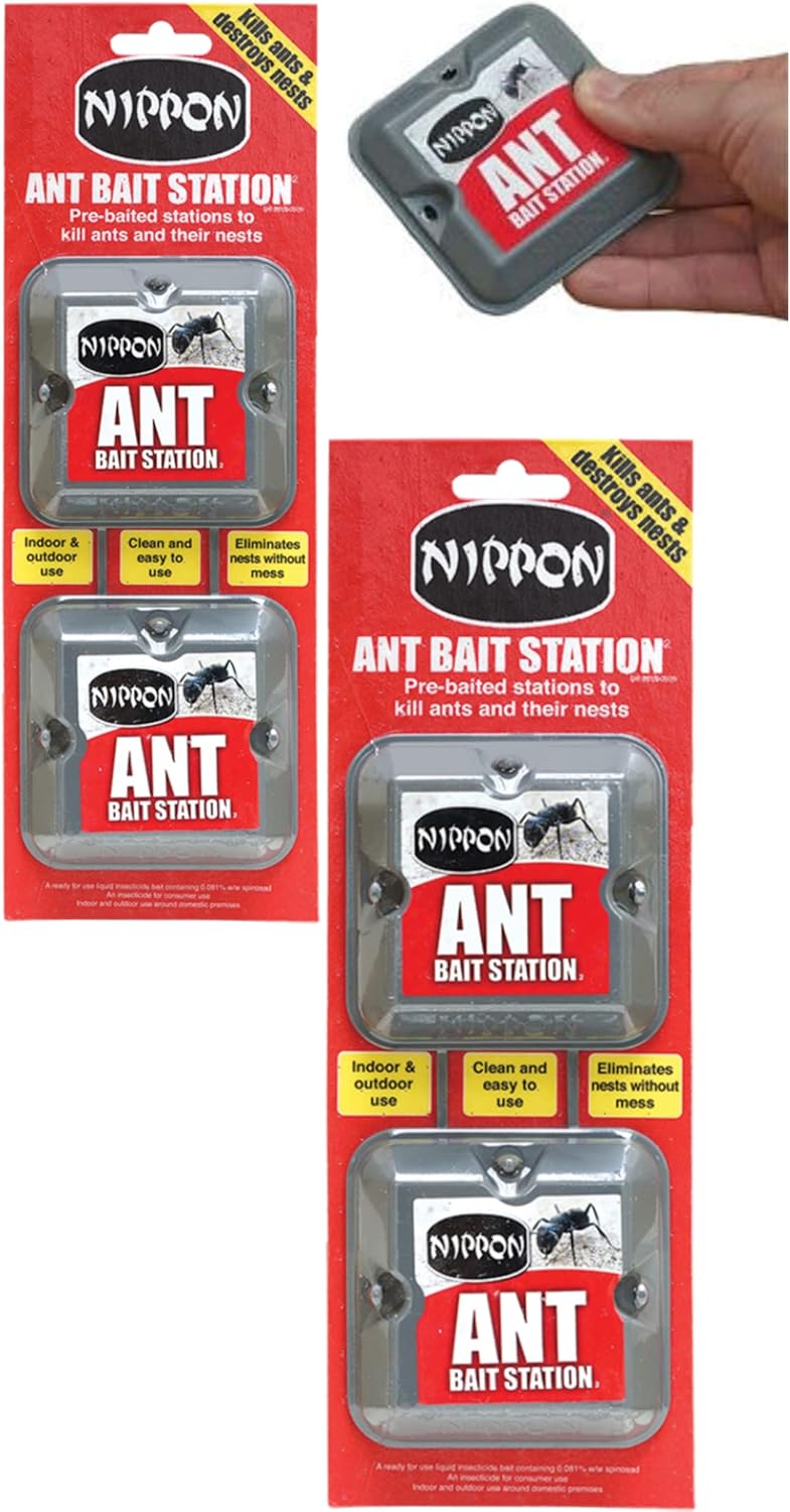 Nippon Ant Bait Station TwinPack Ant and Nest Killer Use Indoor