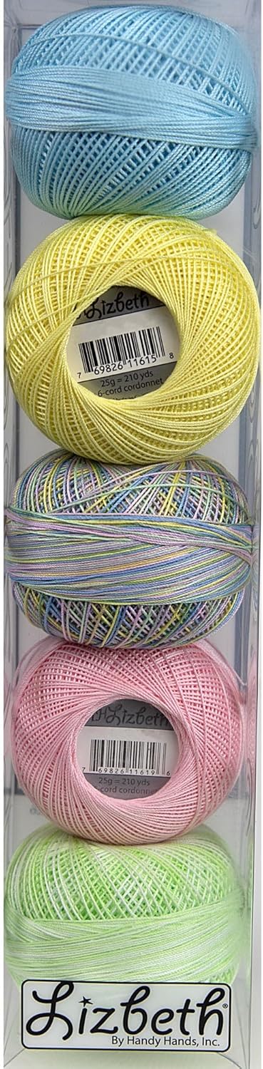 Handy Hands Lizbeth ASST Pack 10, Pastel Assortment 5/Pkg