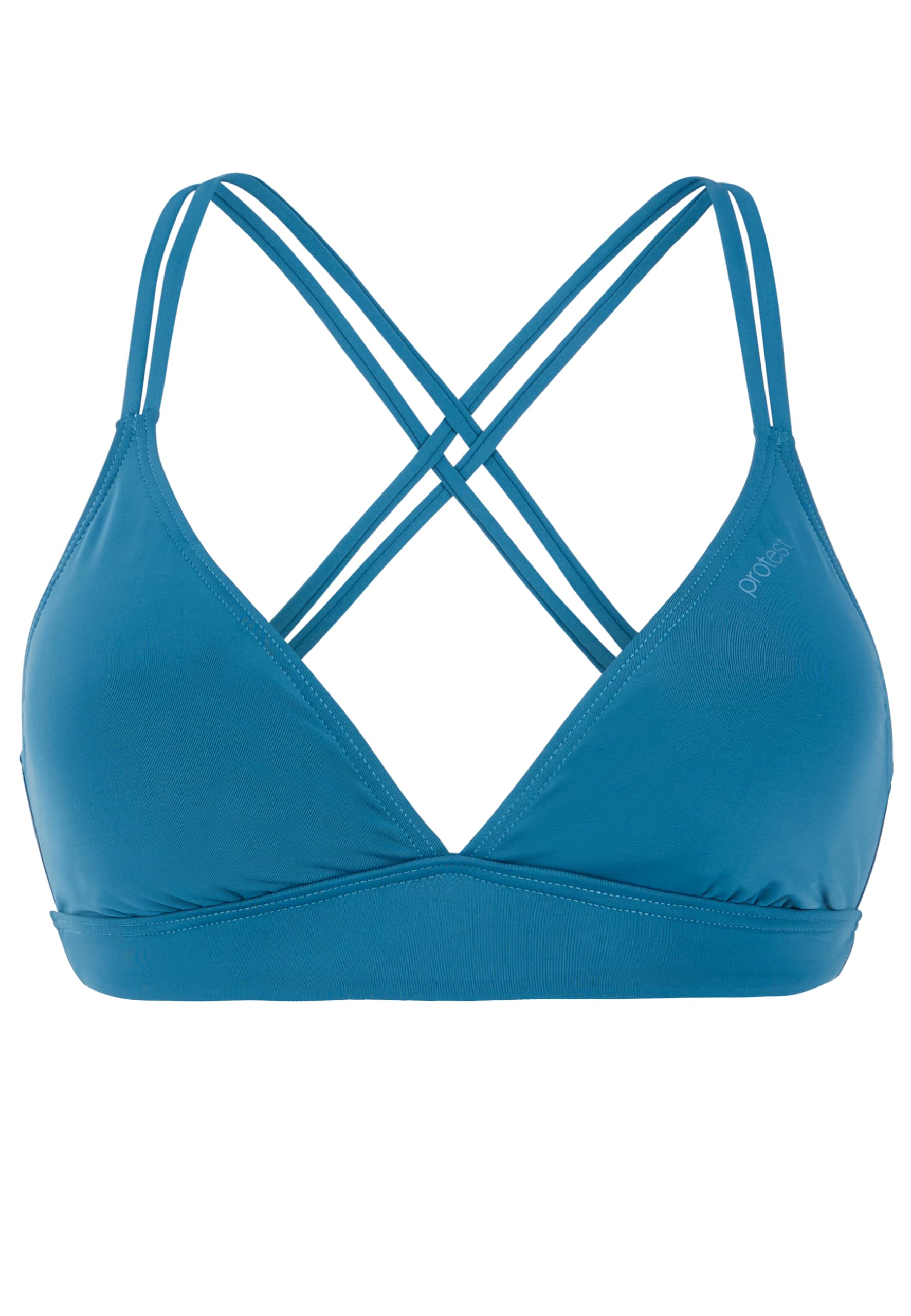 Protest Raku Blue Makara 24 Triangle Bikini Top S