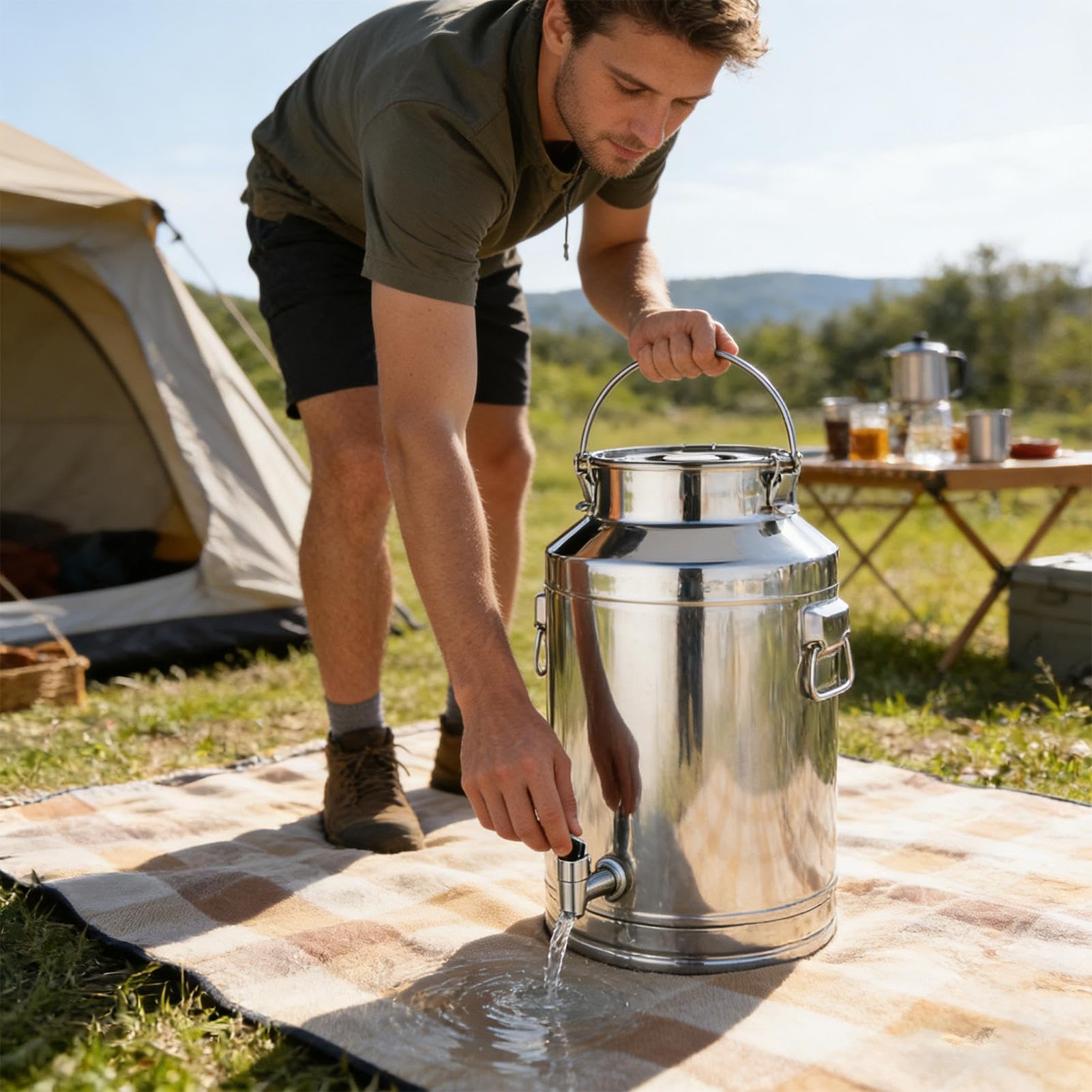Contenitore Per Olio Da Cucina Capacita 5 Litri 9 Litri 14 Litri Chiusura | Recipiente Grassi Cottura Per Latte Vino Alimenti Farina Caffe Zucchero