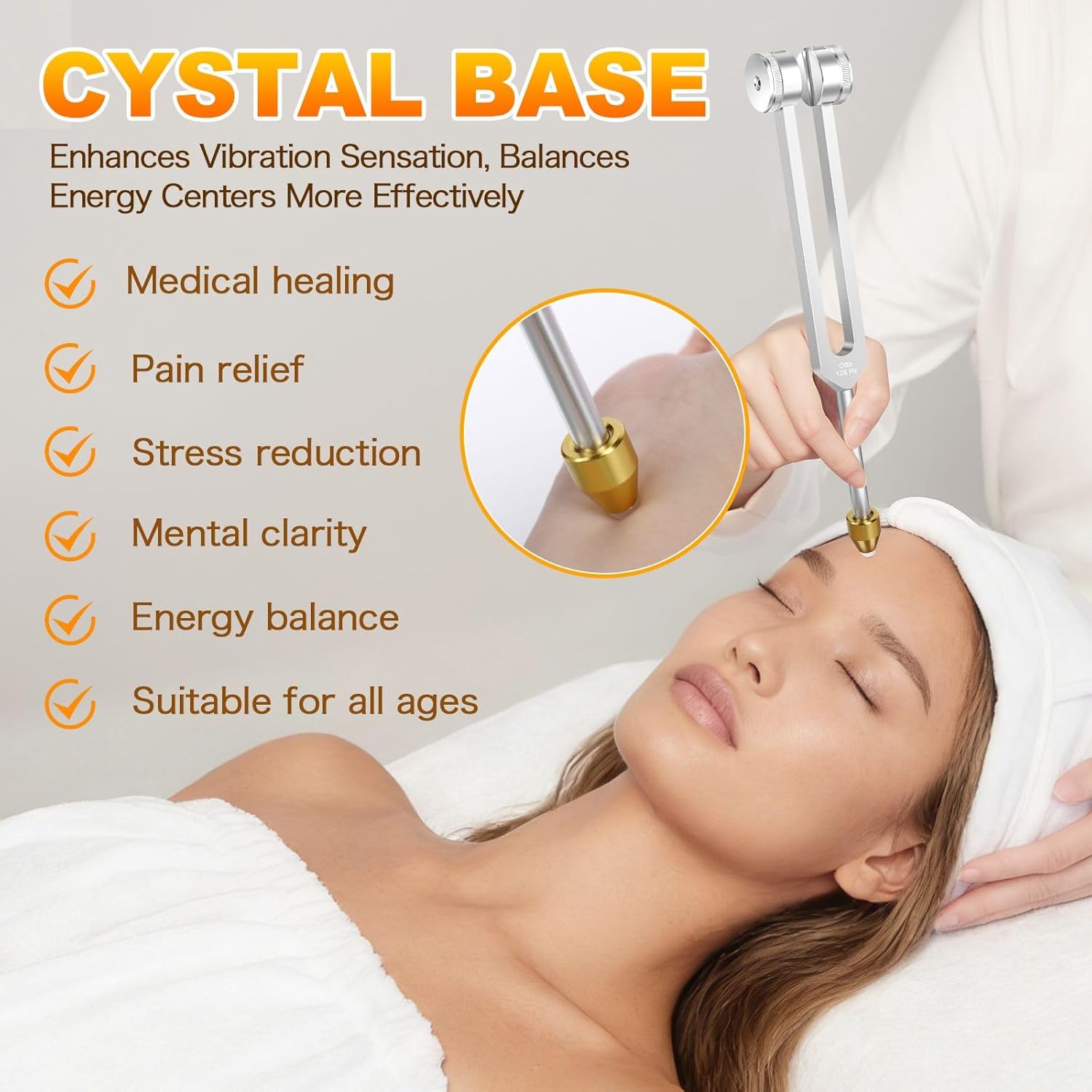 Tuning Forks for Healing Set – 128Hz, 136.1Hz, 256Hz, 384Hz Resonance Sound Healing Instruments, Harmony & Pure Frequency Sound Therapy, Chakra & Frequency Healing, Weighted Medical Grade Tool