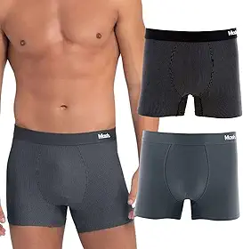 Kit 2 Cuecas Boxer Mash Masculina Microfibra Secagem Rápida Toque Suave