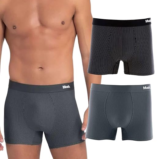 Kit 2 Cuecas Boxer Mash Masculina Microfibra Secagem Rápida Toque Suave