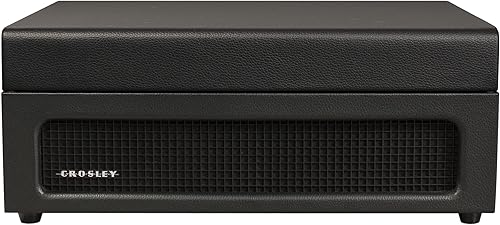 Miniatura 7 de Crosley CR8017B-BK Voyager - Tocadiscos portátil clásico de vinilo con Bluetooth de entrada/salida y altavoces integrados, Negro