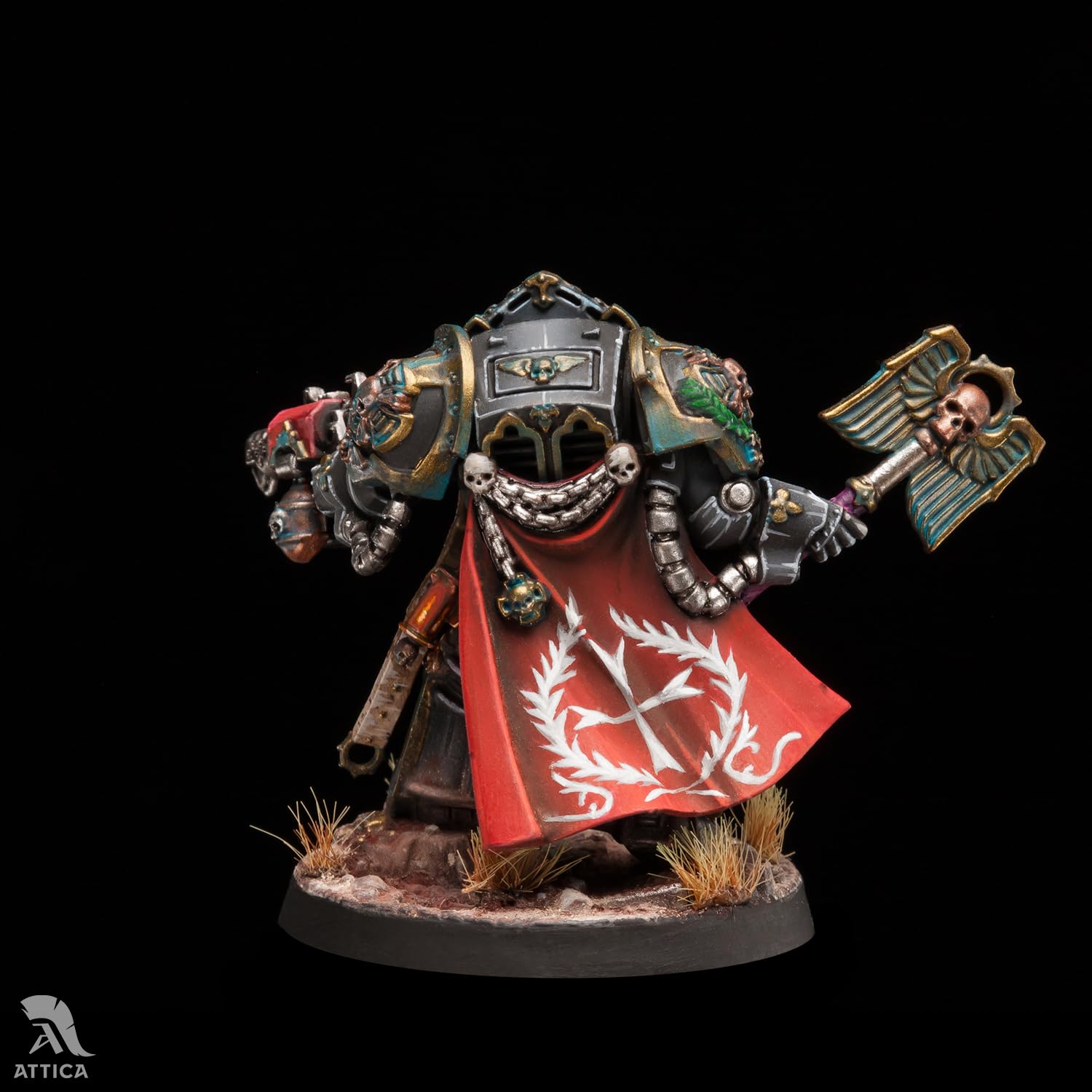 Warhammer 40k Terminator Chaplain Tarentus - Space Marines Model With Skull Mask - View #8