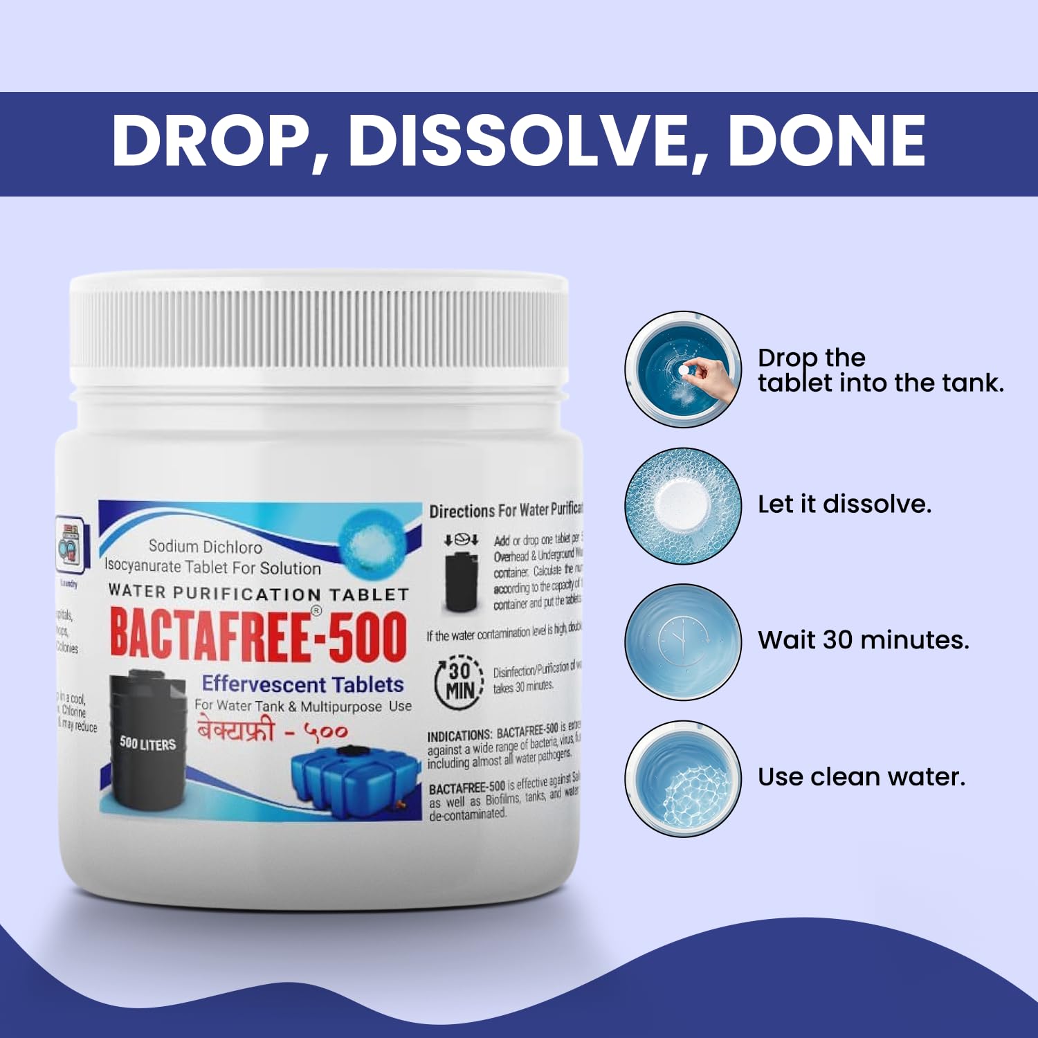 Water Purification Tablets - 25,000 Litres Pack -7