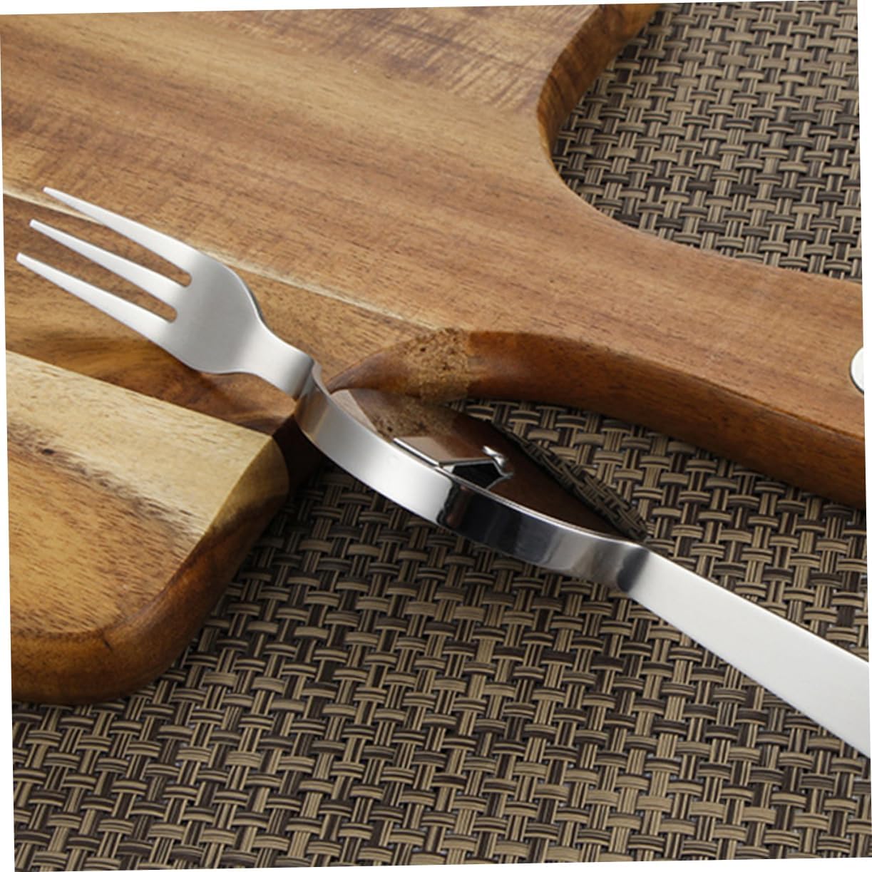 PRETYZOOM Pizza Cutter Stainless Steel with Fork and Cake Shovel Pizza Wheel Multifunctional Kitchen Tool