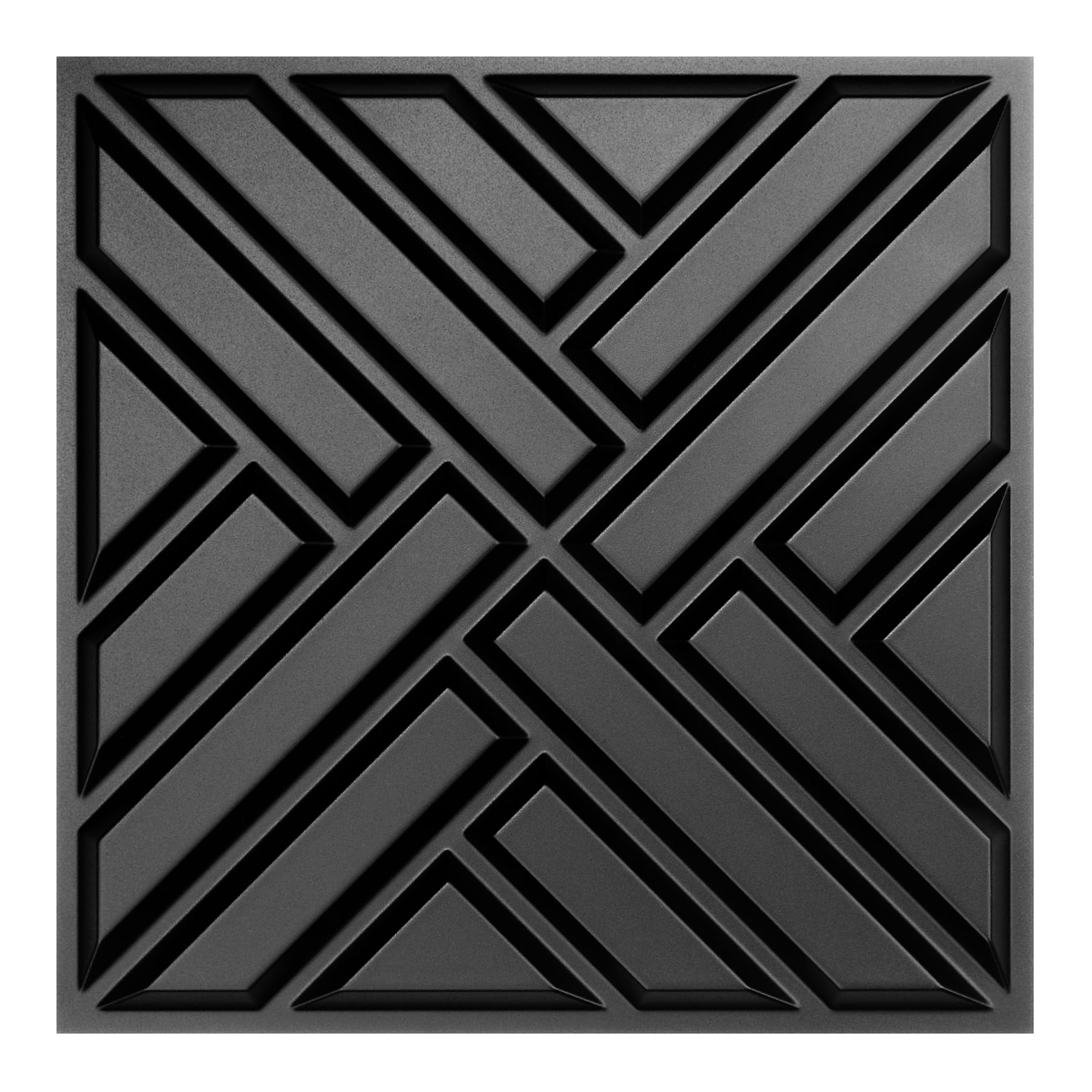 MIX3D20 Pack 3D Wall Panels for Interior Decor, Modern Textured for Living Room Bedroom Hotel Office, Black, 12''x12'' Cover 19.4 Sq. Ft