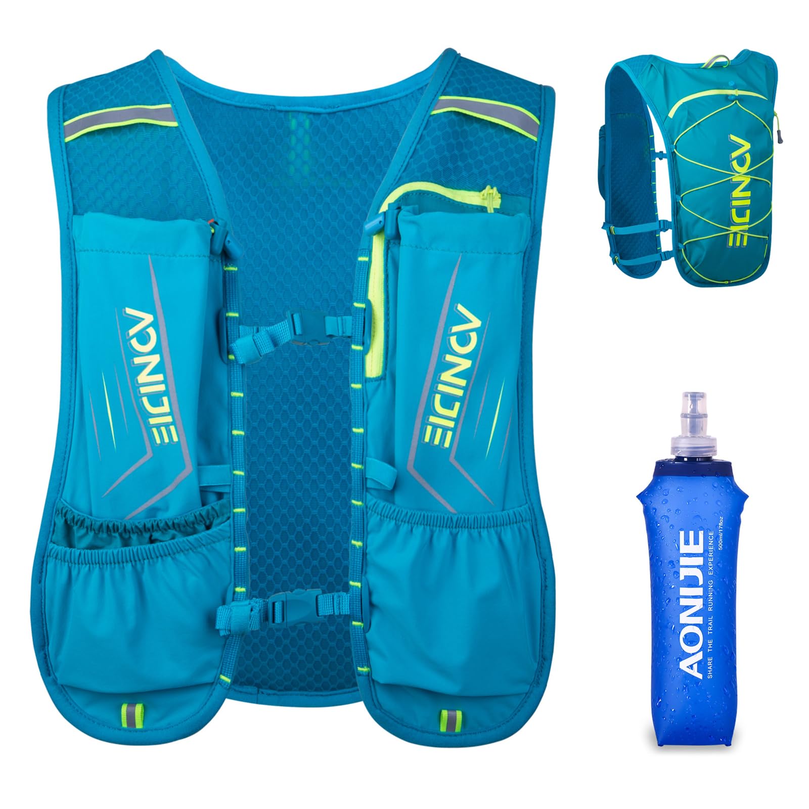 TRIWONDER Hydration Running Vest 5L Lightweight Water Pack for Men Women Hydration Backpack for Trail Race, Hiking, Cycling, Climbing, Camping, Jogging, Marathon