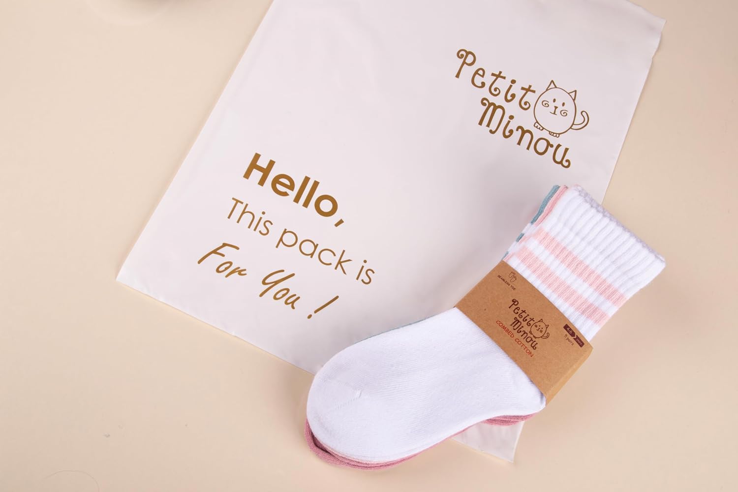 Noodle Kids Seamless-Toe Turkish Cotton Crew Socks (5-Pack) - Image 8