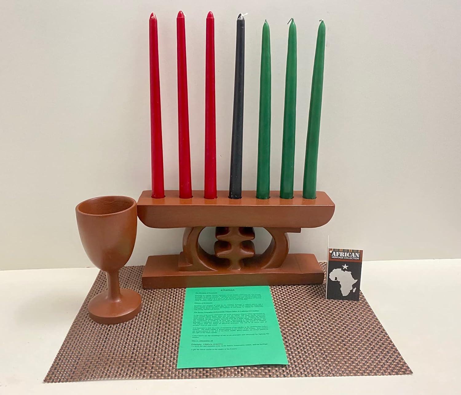 Kwanzaa Gye Nyame BRN Celebration Set (Brown) Made in