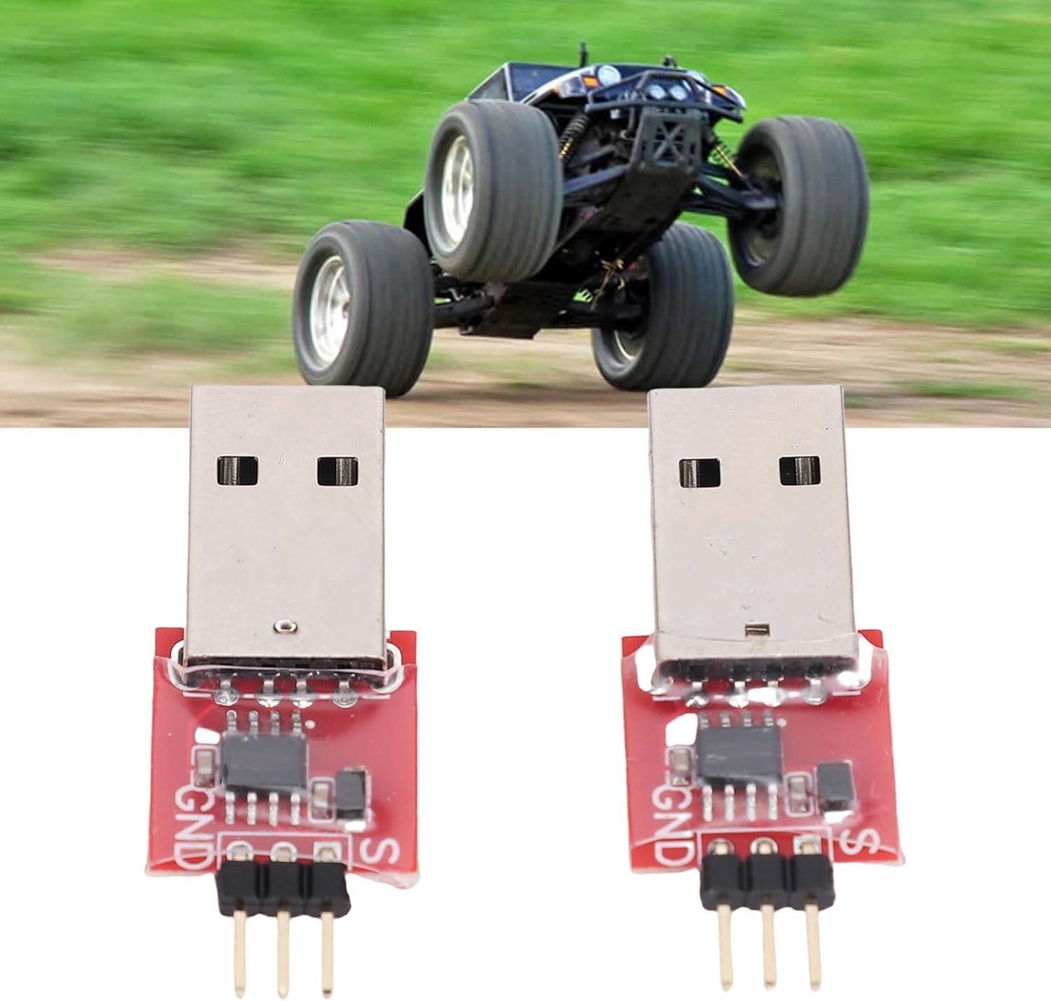 Drfeify 2PCS USB Linker ESC Programming Card for AM32 Brushless ESC Electric Speed Control Programming with for RC Crawler Car