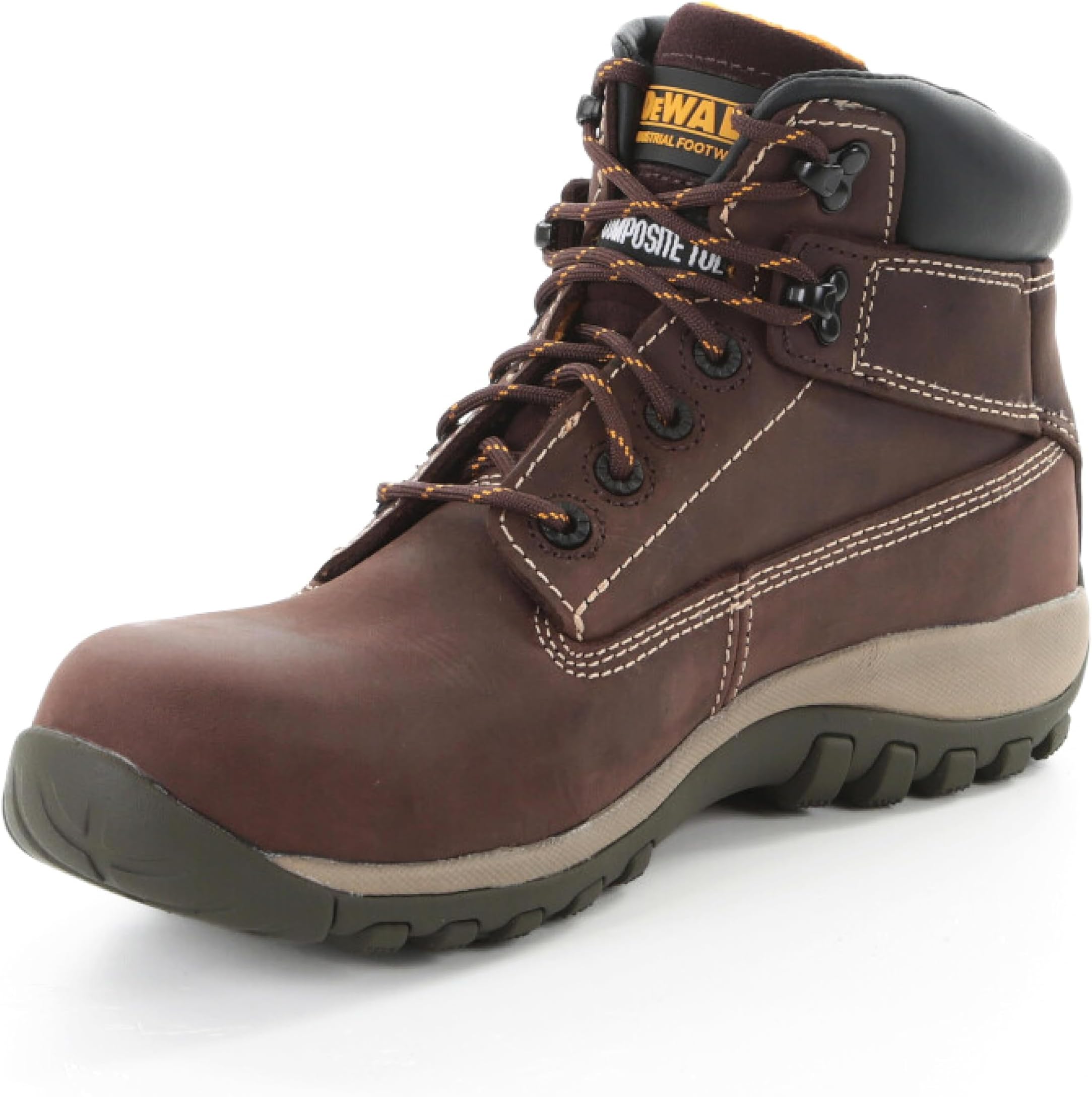 DEWALT Hammer Mens Safety Boot | Leather Upper | Composite Toe Cap | S1 P SRA | Mens UK Size 11
