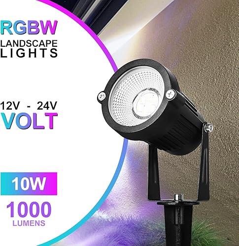 Miniatura 2 de EAGLOD Iluminación LED RGBW de 10 W, de bajo voltaje, cambio de color, luces de paisaje al aire libre, 12V  24 V, impermeable, multicolor, luz