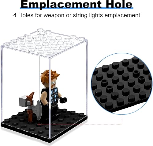 Miniatura 3 de 15 vitrinas para minifiguras Lego, cajas de exhibición de minifiguras para exhibición de figuras Lego, estuche de almacenamiento de minifiguras