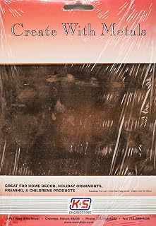 K&S 6530 Copper Sheet, 0.016" Thick x 6" Wide x 8" Long, 1 Piece, Made in The USA