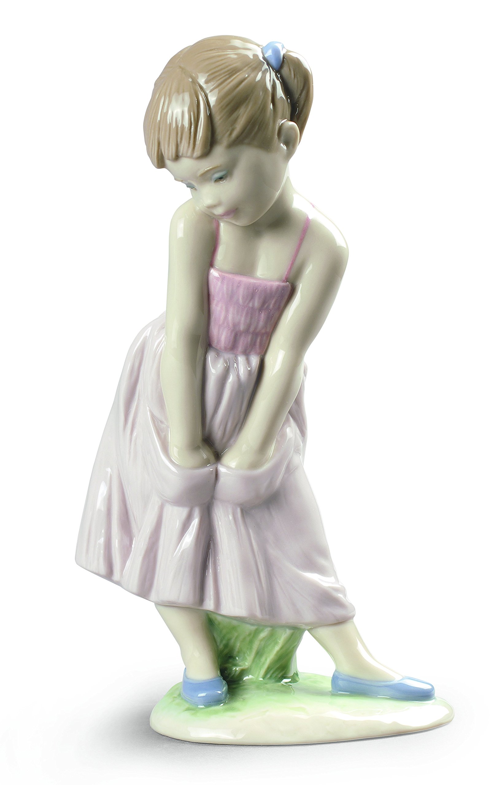 リヤドロ　陶器製　9171　少女　恥ずかしがり屋　17×10×6　299A リヤドロ陶器製9171少女恥ずかしがり屋17×10×6299A