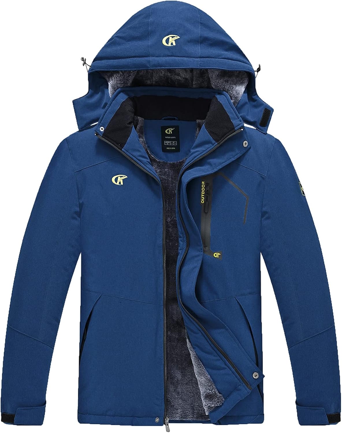 QPNGRP Mens Waterproof Ski Snowboard Jacket Windproof Winter Snow Coat