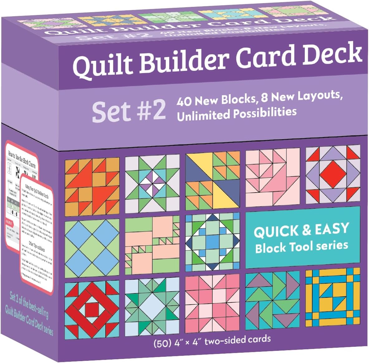 Quilt Builder Card Deck Set #2: 40 new blocks, 8 new layouts, unlimited possibilities: 0
