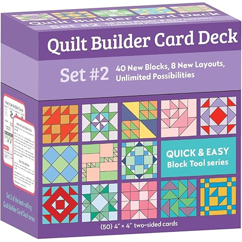 Quilt Builder Card Deck Set #2: 40 New Blocks, 8 New Layouts, Unlimited Possibilities