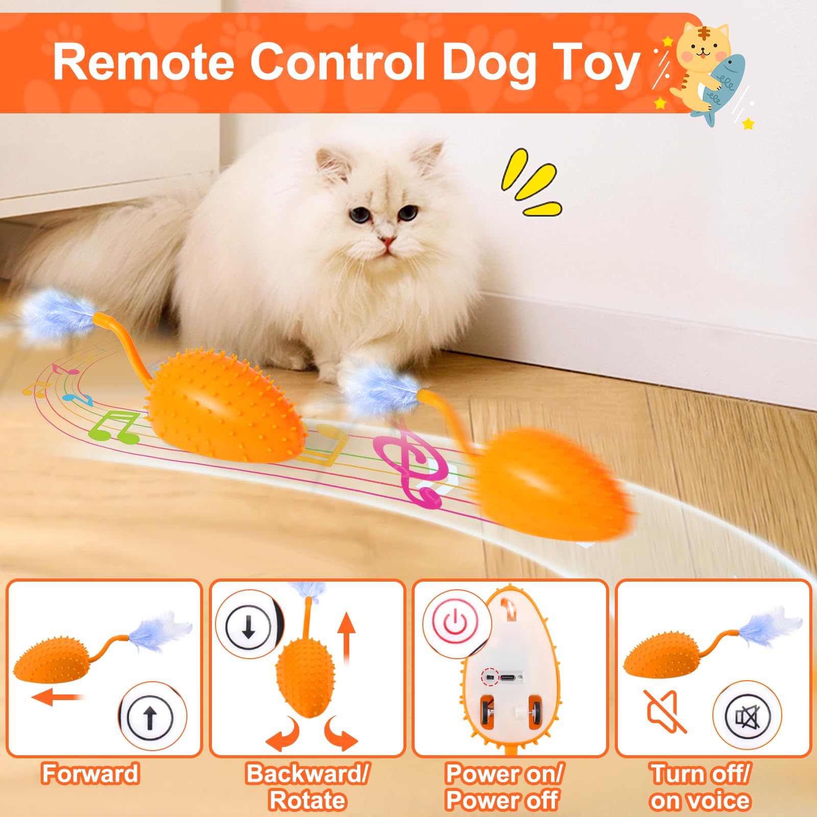 Snapklik.com : Mity Rain Cat Interactive Toys For Indoor Cats, Remote ...