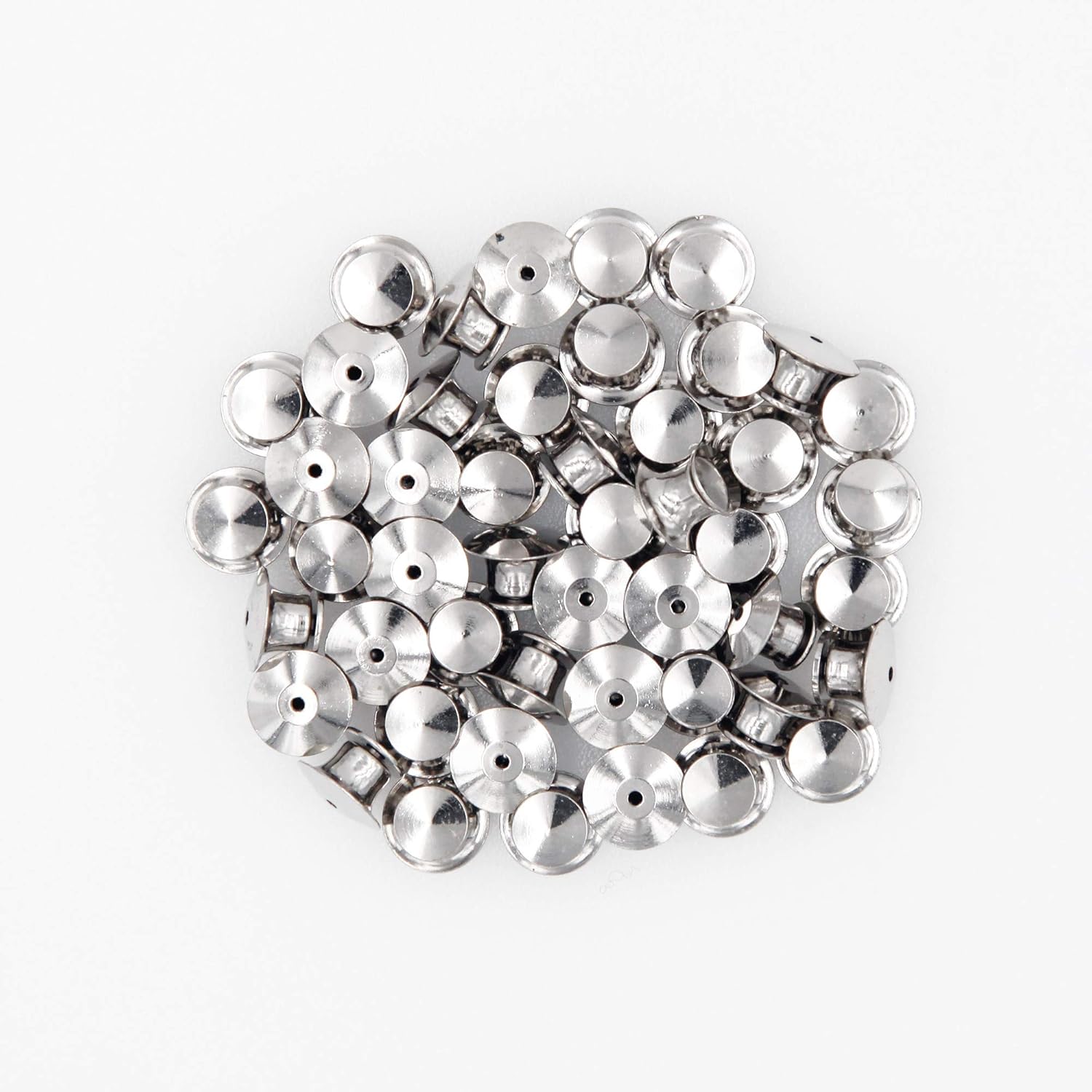 ZTWEDEN 70 Count Pin Backs Locking Pin Keepers Pin Locks Metal Locking Clasp No Tool Required Locking Pin Backs Keepers