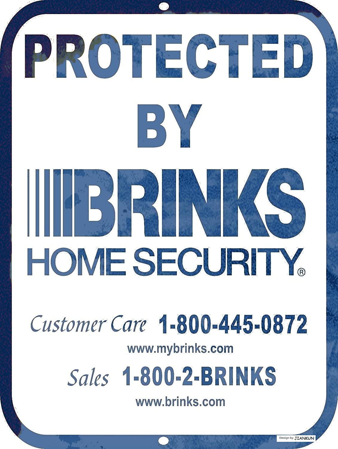 Tin Poster Metal Sign Retro Rustic 8x12 Brinks Security Aluminum Alarm Home Warning Video Surveillance Wall Plaque Vintage Signs