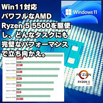 Amazon.co.jp: WaffleMK ゲーミングPC デスクトップPC タワー型 G