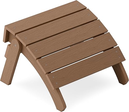 YEFU Adirondack - Otomana para patio, reposapiés Adirondack, reposapiés plegable Adirondack, resistente a la intemperie para silla Adirondack,
