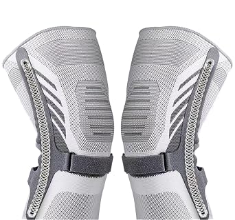 2 Pack Knee Brace for Men Knee Women, Knee Compression Sleeve for Arthritis, ACL, Meniscus Tear, Joint Pain Relief, Knee Compression Sleeve, Running, Weightlifting Grey, Medium